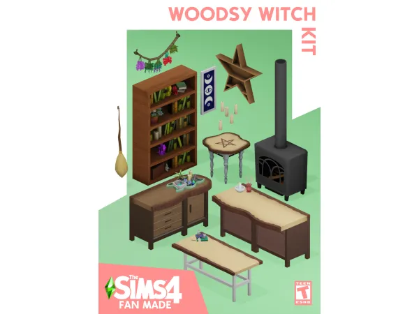 Maxis Match Woodsy Witch Kit by zwhsims - The Sims 4 Custom Content