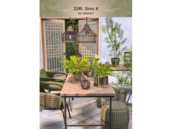 Alpha Zuri Set by soloriya - The Sims 4 Custom Content