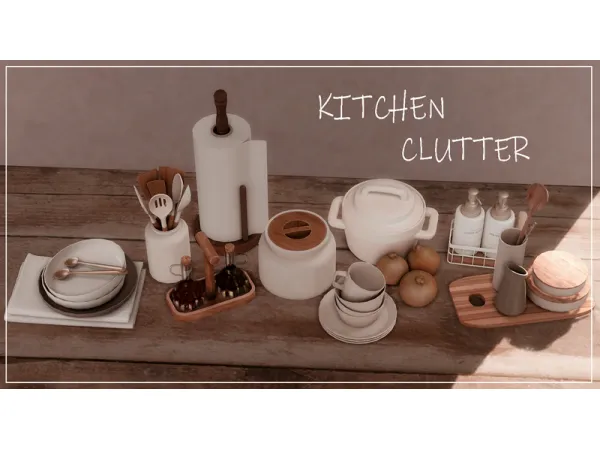 Kitchen clutter set