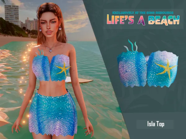 Alpha Life's A Beach Isla set - The Sims 4 Custom Content