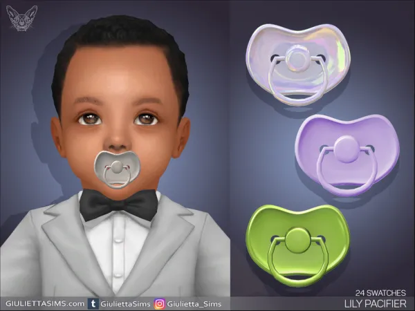 Alpha Pacifiers For Infants - The Sims 4 Custom Content