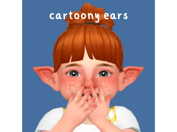 Mix Cartoony Ears by somewhereinstrangetown - The Sims 4 Custom Content