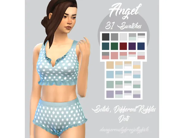 Maxis Match Angel Co Ord by dangerouslyfreejellyfish - The Sims 4 Custom Content