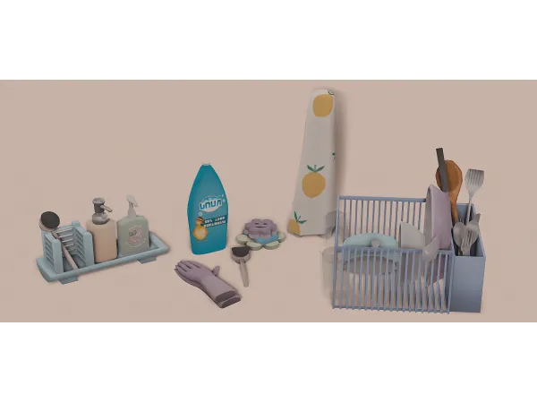 Maxis Match [Kouukie] Sink Clutter Set - The Sims 4 Custom Content