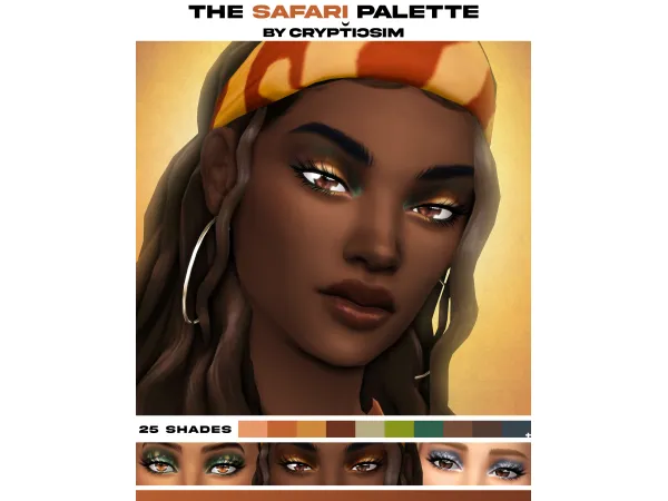 Maxis Match the safari palette by crypticsim - The Sims 4 Custom Content