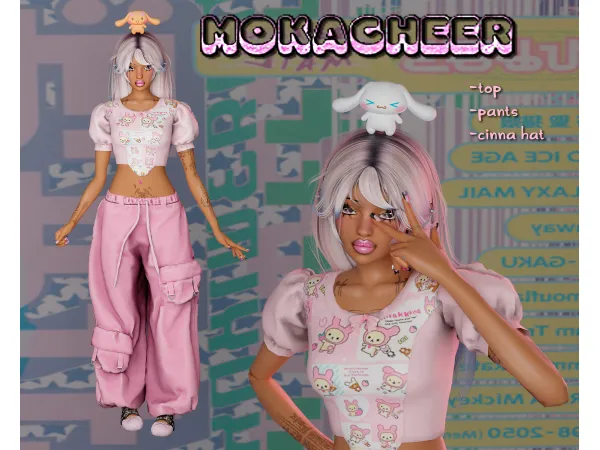 Alpha mokacheer ૮ ა by Atomiclight - The Sims 4 Custom Content
