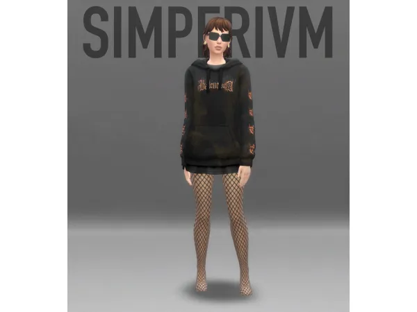 Maxis Match BLNCG Netted Pantaleggings Knife by Simperium - The Sims 4 Custom Content