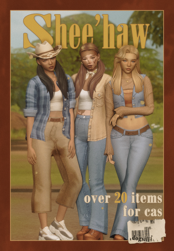 Maxis Match the shee'haw pack by simsfinds - The Sims 4 Custom Content
