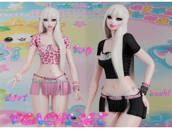 Alpha Peachs set free (ºωº) by Atomiclight - The Sims 4 Custom Content