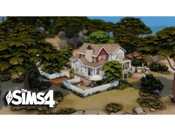 Maxis Match Huge family beach house by Bojana Sims - The Sims 4 Custom Content