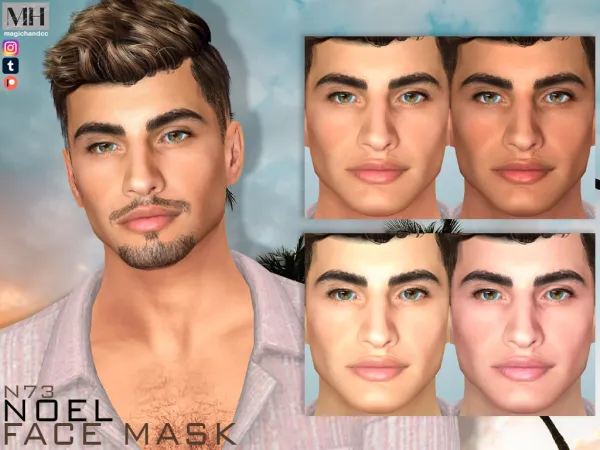 Alpha Noel Face Mask N73 - The Sims 4 Custom Content