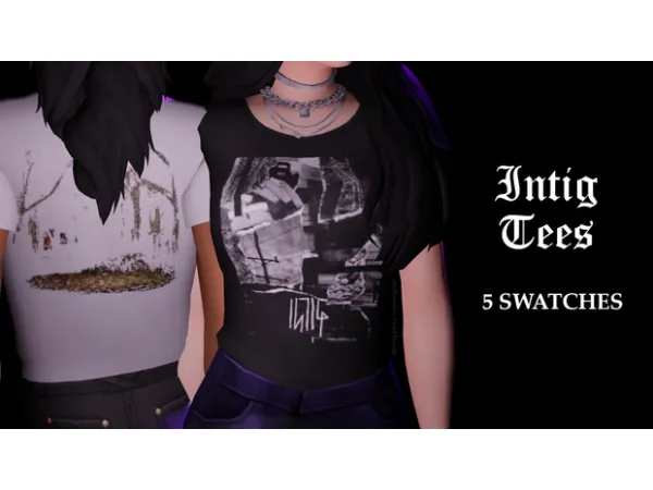 Maxis Match intig tees by mellosakicc - The Sims 4 Custom Content