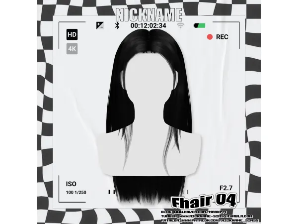 Alpha Fhair 04 by nickname_sims4 - The Sims 4 Custom Content