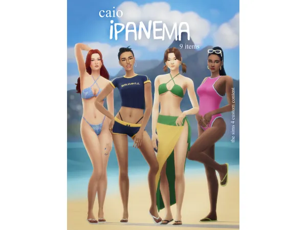 Maxis Match Ipanema A 9 items set by caiocc - The Sims 4 Custom Content