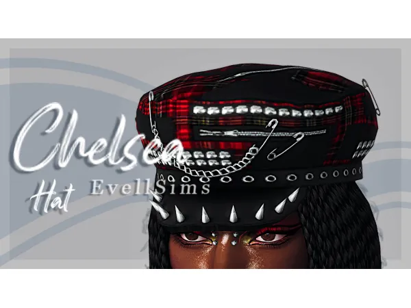 Alpha Chelsea Hat by EvellSims - The Sims 4 Custom Content