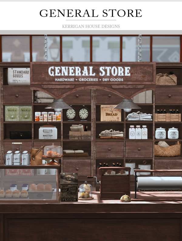 Alpha [KHD] General Store Set by kerriganhouse - The Sims 4 Custom Content