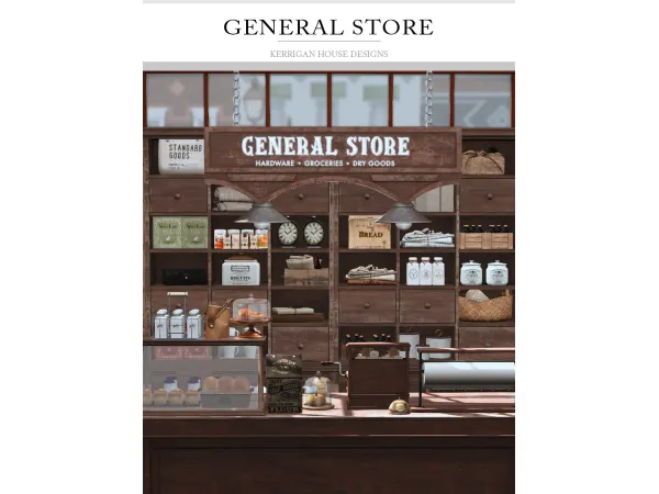 Alpha [KHD] General Store Set by Kerrigan House Designs - The Sims 4 Custom Content
