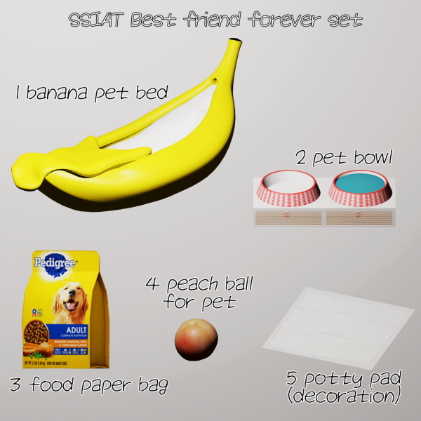 Alpha early)BestFriendForever set by simsfinds - The Sims 4 Custom Content