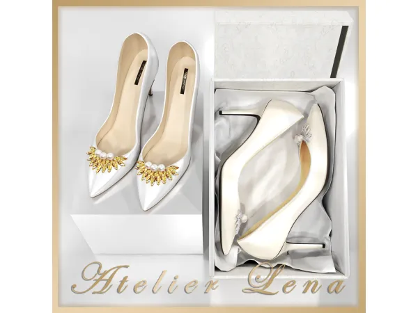 Alpha [Atelier Lena] Stella Heels Set by Atelier Lena - The Sims 4 Custom Content