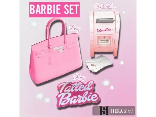 Mix Barbie set - The Sims 4 Custom Content
