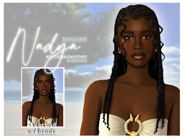 Maxis Match Nadya Hair - The Sims 4 Custom Content