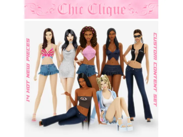 Alpha Chic Clique by b0t0xbrat - The Sims 4 Custom Content
