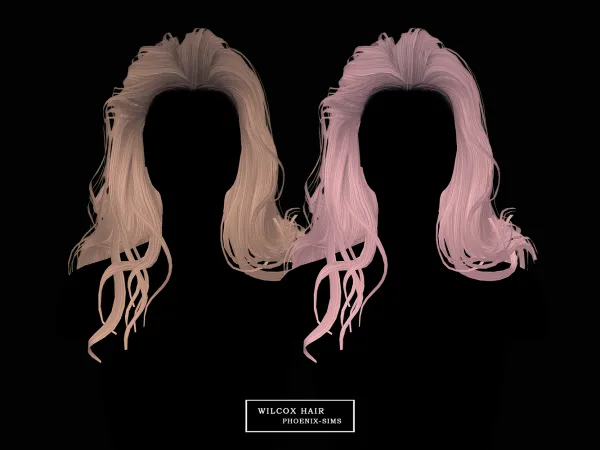 Alpha Wilcox Hair - The Sims 4 Custom Content