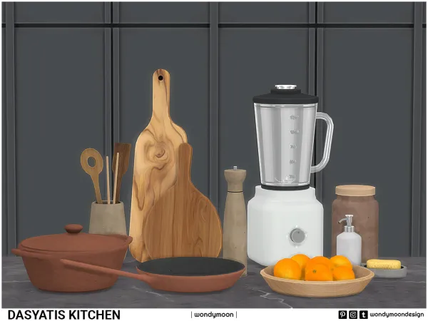 Mix Dasyatis Kitchen Decorations - The Sims 4 Custom Content