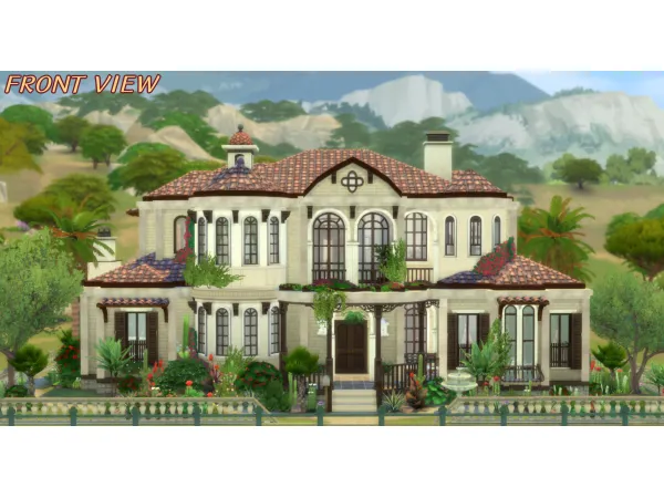 Maxis Match Mediterranean Dream No by SimsArch - The Sims 4 Custom Content