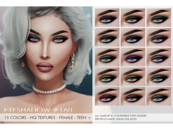 Alpha LOUISA MAKEUP SET by Jul_Haos - The Sims 4 Custom Content