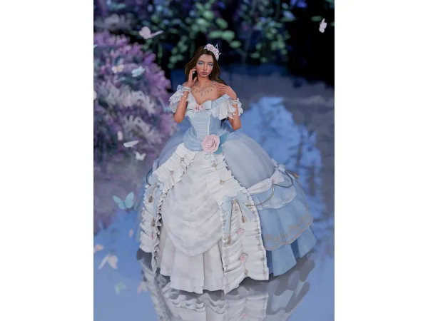 Alpha A Mask Of Blossoms by Simsonico - The Sims 4 Custom Content