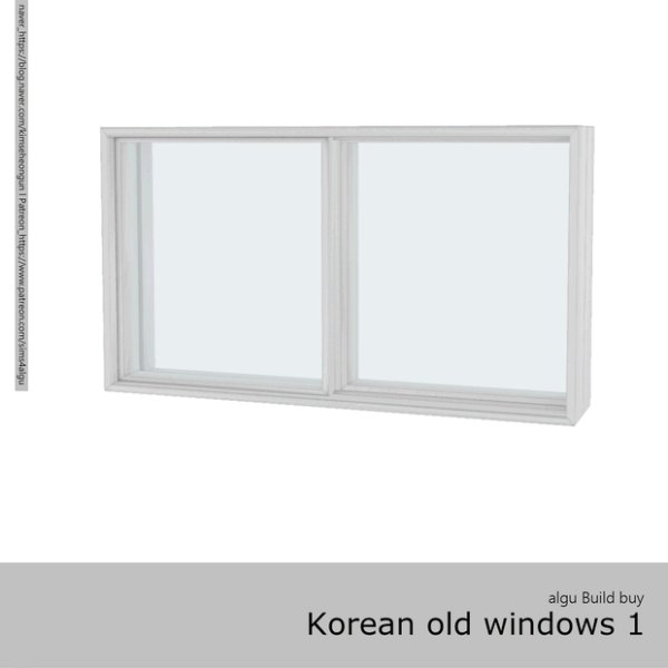 Alpha [algu] Korean old windows 1 by simsfinds - The Sims 4 Custom Content