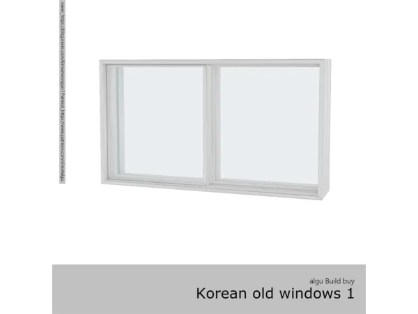 Alpha [algu] Korean old windows 1 by algu - The Sims 4 Custom Content