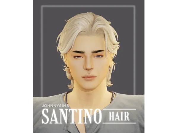 Maxis Match Santino Hair by JohnnySims - The Sims 4 Custom Content