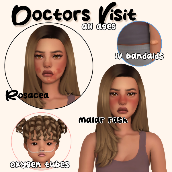 Maxis Match Doctors Visit Set by simsfinds - The Sims 4 Custom Content