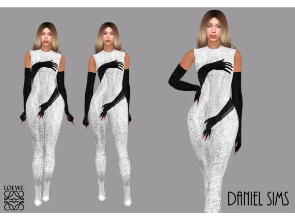Alpha Beyonce in LOEWE - The Sims 4 Custom Content