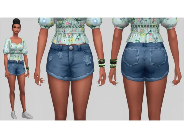 Maxis Match Bianca Shorts - The Sims 4 Custom Content