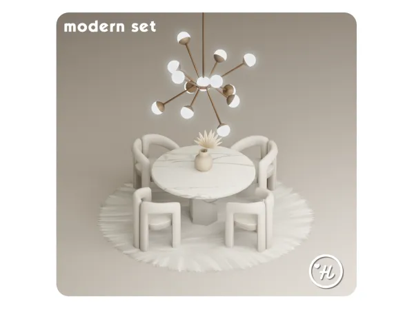 Mix MODERN SET - The Sims 4 Custom Content