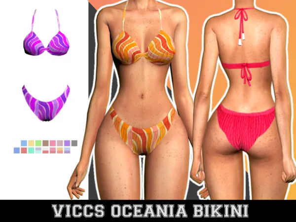 Alpha VICCS_OCEANIA BIKINI (TEEN ELDER) by viccs - The Sims 4 Custom Content