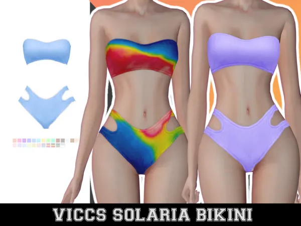 Mix VICCS_SOLARIA BIKINI (TEEN ELDER) - The Sims 4 Custom Content