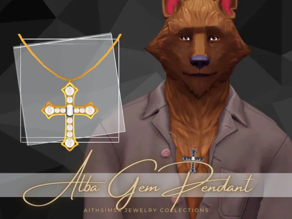 Mix Alba Gem Pendant for Werewolf by aith - The Sims 4 Custom Content