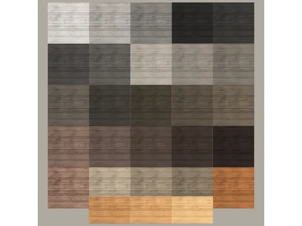 Mix Rustic Wood Floors 02 by PlatinumLuxeSims - The Sims 4 Custom Content