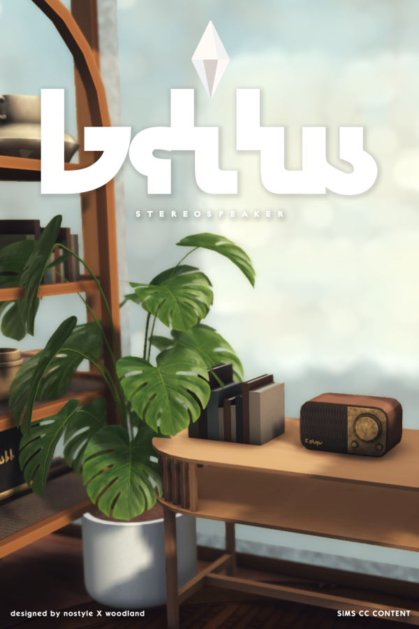 Mix Gitta Stereo Speaker by simsfinds - The Sims 4 Custom Content