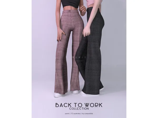 Alpha Pants Back to Work Collection - The Sims 4 Custom Content