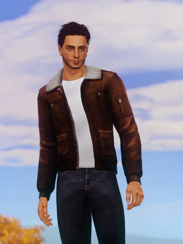 4t3 Conversion Shearling Aviator Jacket by simsfinds - The Sims 3 Custom Content