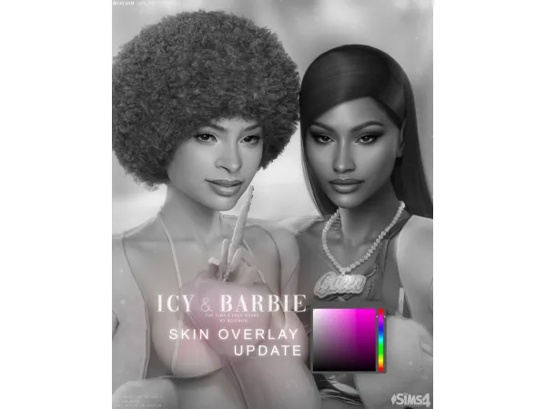 Alpha Icy and Barbie Overlay ver update by BoatAomSims - The Sims 4 Custom Content