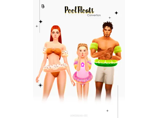 Mix POOL FLOATS CONVERTION - The Sims 4 Custom Content