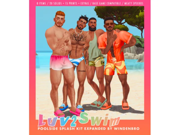 Maxis Match LUV2SWIM - The Sims 4 Custom Content