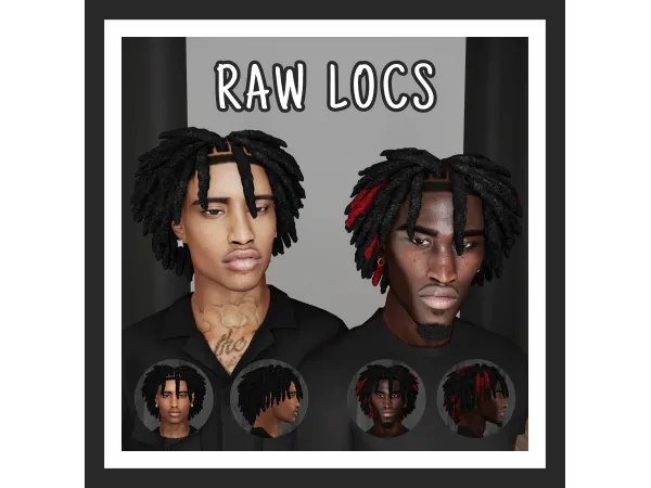 Alpha RAW LOCS by Khadijah551 - The Sims 4 Custom Content