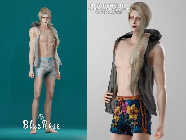 Alpha Male Summer Set - The Sims 4 Custom Content